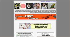 Desktop Screenshot of helpinglostpets.com